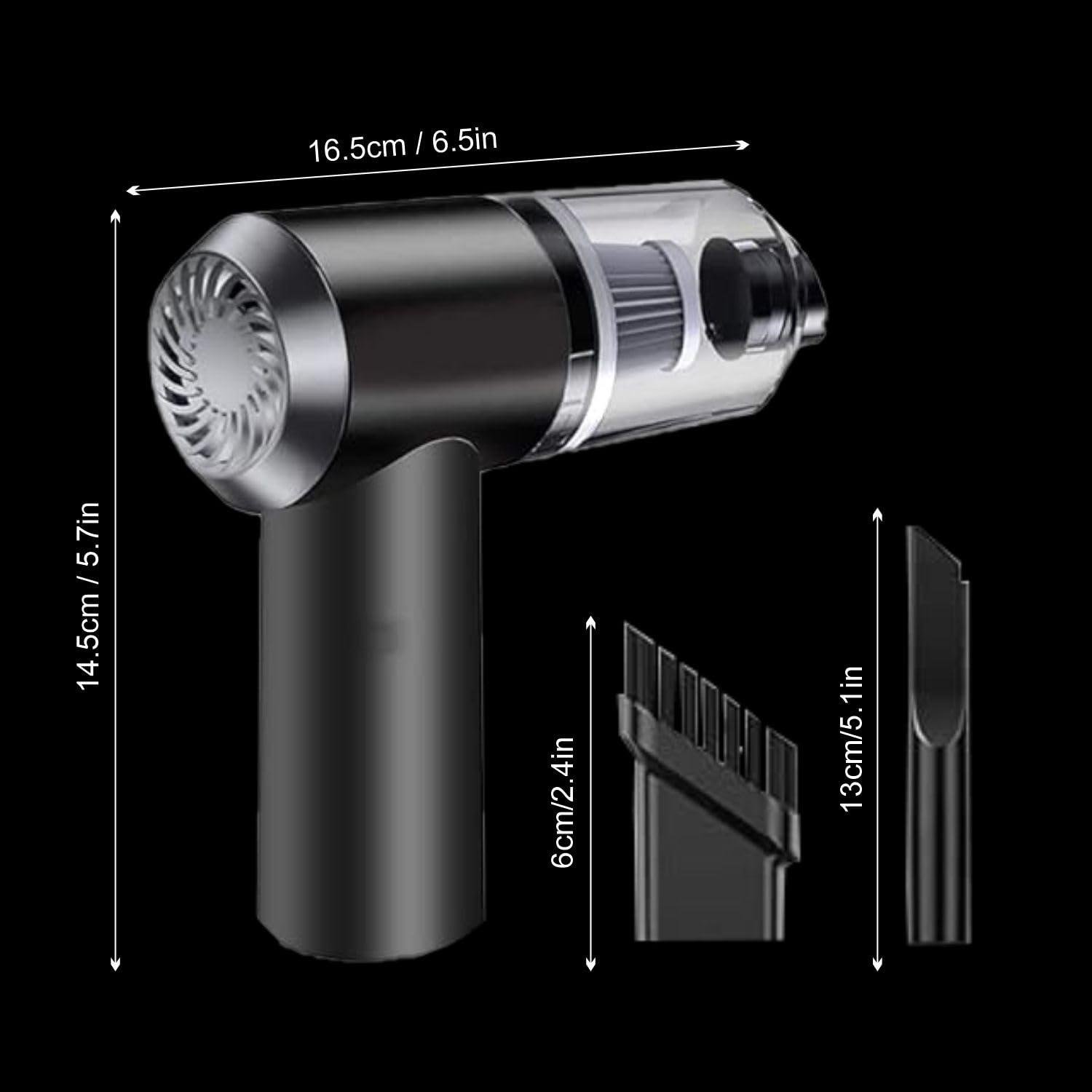 3-in-1 Wireless Handheld Car & Home Vacuum with Light, Rechargeable, 120W, Dual-Use