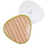 Limitless Heart-Shaped Fruit Plate Stylish and Functional for All Occasions, Fruit Bowls, Plates with Dividers, Snack Tray, Reusable Snack Tray, Fruit Plate for Nuts (Bamboo Wooven Heart)