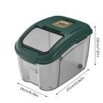 Large Capacity Rice Storage Box Airtight Container for Grains Cereal & More Clear Lid