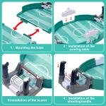 Limitless Interactive Table Football Toy, Mini Table Football Toy with 6 Pieces Football, Slingshot Toy, Football Tournaments Toy for Children Adults Christmas Birthday Party World Cup
