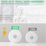 Limitless Disposable Face Towel Facial Tissue Soft Cotton Facial Cotton Tissue Dry Face Wipes Face Cloths for Women, Ultra Soft CleanTowels for Washing Face, Makeup Removing, Pink