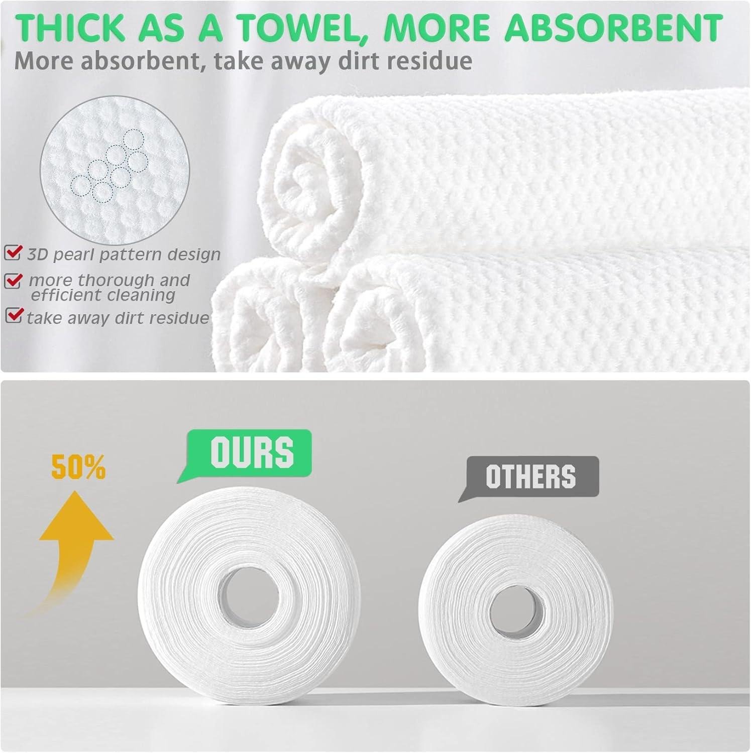 Limitless Disposable Face Towel Facial Tissue Soft Cotton Facial Cotton Tissue Dry Face Wipes Face Cloths for Women, Ultra Soft CleanTowels for Washing Face, Makeup Removing, Pink