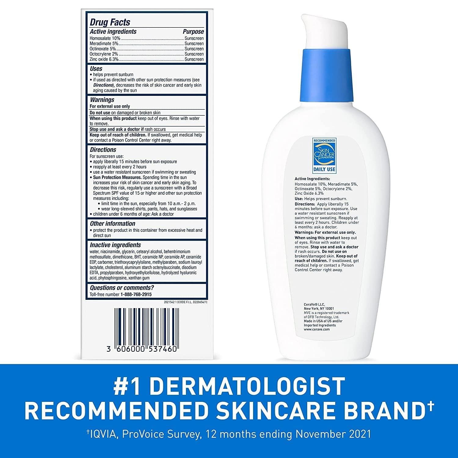 CeraVe Facial Moisturizing Lotion, AM