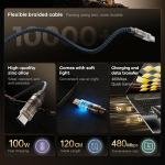 Remax Mena Type-C to Type-C Data Cable 100W Fast Charging | Dark Blue