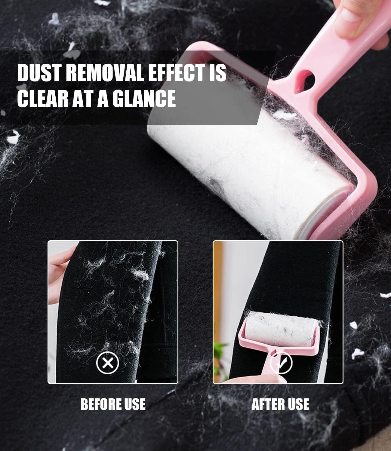 Limitless Large Lint Roller for Lint Removers Household Cleaning Easily Remove Pet Hair Dust and Debris from Floors Carpets and Furniture 20 Rolls 10Cm (Pink, 86523)