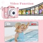 Limitless Kids Camera Toys for 6+ Year Old Boys/Girls, Kids Digital Camera for Toddler with 1080P Video, Chritmas Birthday Festival Gifts for Kids, Selfie Camera for Kids,(Pink)