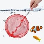 Limitless 2PC Stainless Steel Telescopic Fishing Net 5 Sections, Frame Handle Extensible Net for Bird Fish Catch Release,Compact Fish Net for Kids and Adults, Extendable, Durable & Efficient, Red