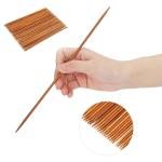 1Pack Carbonized Knotless Barbecue Skewers Perfect for Grilling, Barbecue,Meat, Brown