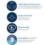 CeraVe 100% Mineral Sunscreen SPF 50 | Face Sunscreen with Zinc Oxide & Titanium Dioxide for Sensitive Skin | 2.5 oz, 1 Pack (Packaging May Vary)