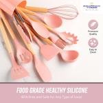 Your One Stop Shop 12PCS Kitchen Utensil Set Silicone Cooking Utensils Kit, Pink