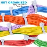 Limitless 100PC Cable Ties Heavy-Duty Cable Ties – Secure & Organize with Industrial, Self-Locking Heavy Duty Nylon Plastic Zip Ties Wraps For Office, Household And Outdoor (TRANSPARENT-100PC)