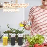 Acrylic Olive Oil Bottle Dispenser, Dripless Soy Sauce Shaker for Kitchen Transparent
