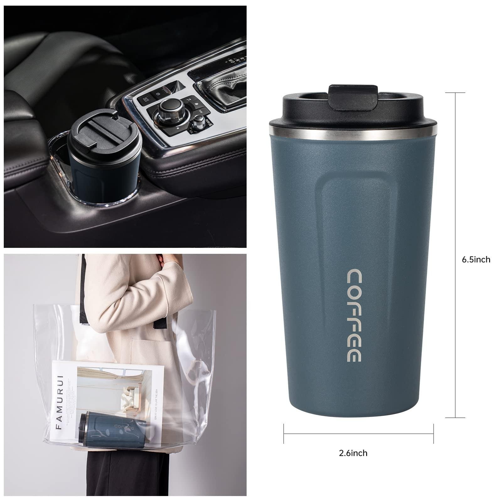 MAGA Travel Coffee Mug, 17oz Insulated Tumbler with Lid Spill Proof, Leakproof Stainless Steel Vacuum Cups for Iced/Hot Coffee Gift for Mothers & Fathers