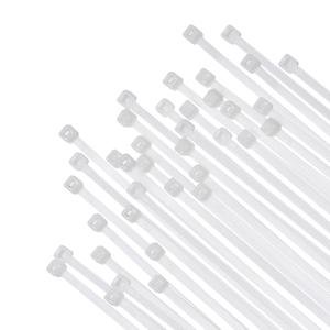 Limitless 100PC Cable Ties Heavy-Duty Cable Ties – Secure & Organize with Industrial, Self-Locking Heavy Duty Nylon Plastic Zip Ties Wraps For Office, Household And Outdoor (TRANSPARENT-100PC)