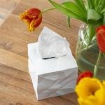Essey Desgin Tissue Box - Wipy Cube I - Modern White 13 x 13 x 13 cm Weiss, White