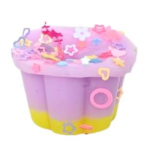 Limitless 2PC Glitter Food Jelly Squeeze Toy Non-stick Scented Jelly Cube Slime Toy for Kids, Party Favors for Girls, Stress Relief Putty Toys, Easter Basket Stuffers
