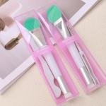 Limitless 2PC Facial Mask Brushes Application Cosmetic Brush for Facial Mask, Scrub and Serum - Professional Beauty and Skin Care Applicator Tool, Green