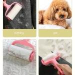 Limitless 2PC Lint Roller Kit – Ultimate Pet Hair & Dust Remover for Clothes, Carpets, & Car Seats, Suitable for Hair Clothes Carpet Car Seat Dust and Brush, Pink&White