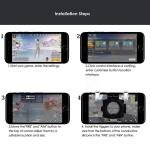 Mobile Game Controllers, Phone Triggers for Mobile Phone, Shooter Sensitive Controlle