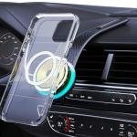 Remax Mena 15W Magnetic Car Folding Wireless Charging Stand Smart, Car Magnetic Fast Charging Station Air Vent Phone Holder for iPhone Samsun Xiaomi, Black