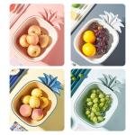 Limitless Double-Layer Pineapple Drain Basket, Stackable Soaking & Draining Solution for Fresh Fruits and Veggies, Effortless Washing, Easy to Clean | Multicolor