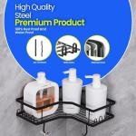 Shower Caddy 3 Pack, Adhesive Shower Organizer for Bathroom Storage & Kitchen, No Drilling, Large Capacity, Rustproof Stainless Steel Bathroom Organizer