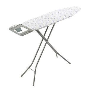 110x34 cm Ironing Board Ironing Table assorted color with Powder Coated Carbon Steel Iron Table with Adjustable Height Mechanism Heat Resistant Cotton Cover