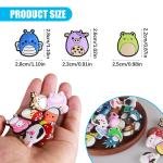 Limitless 4 Pack Hole Shoe Buckle Large Size Of Cute Cartoon Refrigerator Magnets for Posting Notes and Photos on Your Fridge OR Other Magnetic Surface (Assorted character)