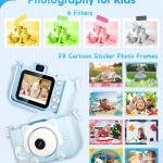 Limitless Children's Camera, Camera Children for 3 4 5 6 7 8 Years, HD Kids Digital Cameras, Children's Selfie Camera Christmas Birthday Gifts for Girls and Boys 3-12 - 32G SD Card Included (Blue)