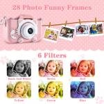 Limitless Kids Camera Toys for 6+ Year Old Boys/Girls, Kids Digital Camera for Toddler with 1080P Video, Chritmas Birthday Festival Gifts for Kids, Selfie Camera for Kids,(Pink)