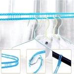 5M Windproof Reinforced Rope Weatherproof Outdoor Cord for Camping, Climbing, Blue
