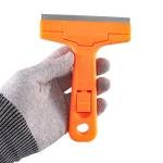 Limitless 2PC Cleaning Spatula Ultimate Wide Razor Blade Scraper, Effortlessly Remove Paint, Stickers, and More with Replaceable Blades, Wide Razor Blade Scraper Glass, Yellow