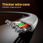 60W 2-in-1 Data Cable Multi Charging (60W C-C & 30W C-L) Fast Charging, 1.2M Braided