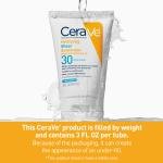 CeraVe Hydrating Sheer Sunscreen SPF 30 for Face and Body | Mineral & Chemical Sunscreen with Zinc Oxide, Hyaluronic Acid, Niacinamides and Ceramides| Paraben Free Fragrance Free | 3 Ounces
