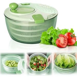 Salad Spinner with Bowl, 4.2L Large Vegetable Dryer for Kitchen，Salad Washer with Secure Lid Lock & Rotary Handle, Easy to Clean Fruit and Vegetable Dryer