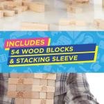 Limitless Classic Jenga Game, Genuine Hardwood Blocks, Jenga Stacking Tower Party Game For Family And Kids Ages 6+, Birthday Gift & Gift For All Ocasions