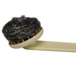 Limitless 2PC Detachable Pot Brush Kitchen Scrub Brush, Natural Cleaning Brushes for Dish, Bottle, Pan, Pot, Scrubber with Handle and Coconut Fibers Bristles (Green)