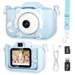 Limitless Children's Camera, Camera Children for 3 4 5 6 7 8 Years, HD Kids Digital Cameras, Children's Selfie Camera Christmas Birthday Gifts for Girls and Boys 3-12 - 32G SD Card Included (Blue)