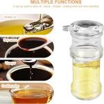Acrylic Olive Oil Bottle Dispenser, Dripless Soy Sauce Shaker for Kitchen Transparent