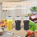 Acrylic Olive Oil Bottle Dispenser, Dripless Soy Sauce Shaker for Kitchen Transparent