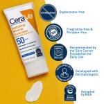 CeraVe 100% Mineral Sunscreen SPF 50 | Face Sunscreen with Zinc Oxide & Titanium Dioxide for Sensitive Skin | 2.5 oz, 1 Pack (Packaging May Vary)