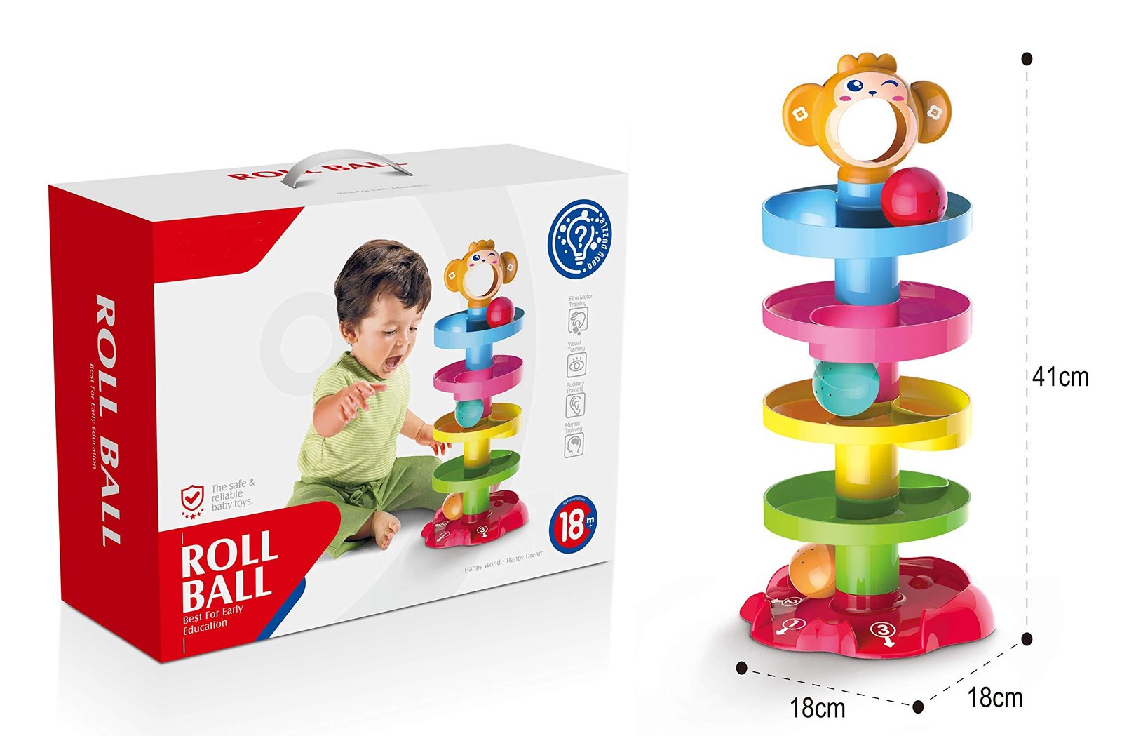 Limitless Enlightening Roll Ball For Kids, Pack Of 1, He0205
