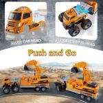 Limitless Crane Truck Toy, Chindren Construction Toy Cranes Truck Toy Sand Trucks Toys for Kids Birthday Gifts