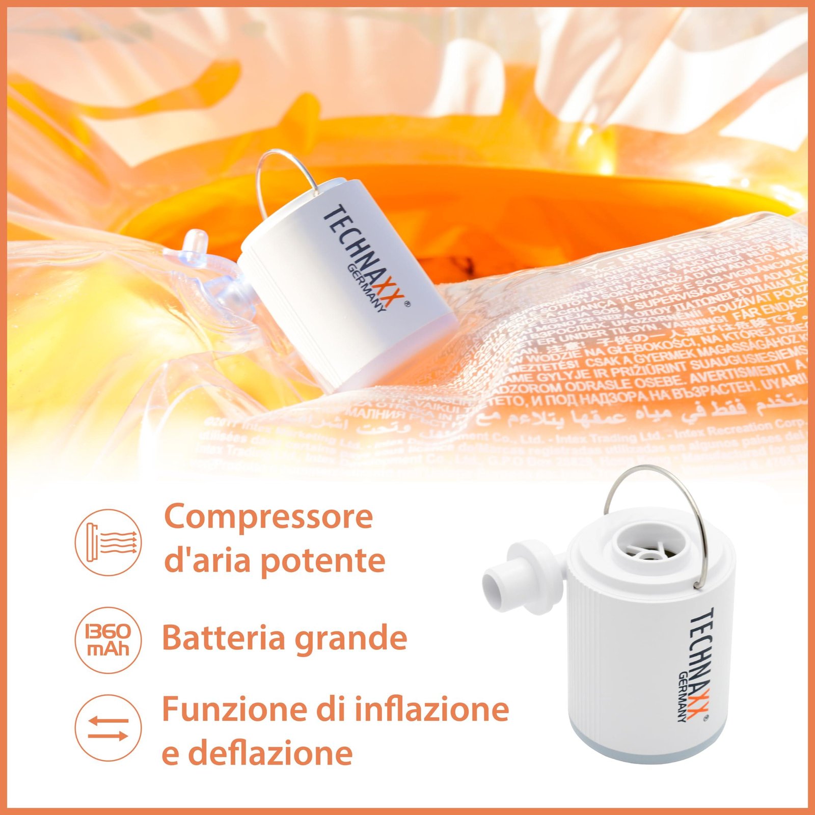 Technaxx Mini Battery Air Pump TX-261