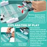 Limitless Interactive Table Football Toy, Mini Table Football Toy with 6 Pieces Football, Slingshot Toy, Football Tournaments Toy for Children Adults Christmas Birthday Party World Cup