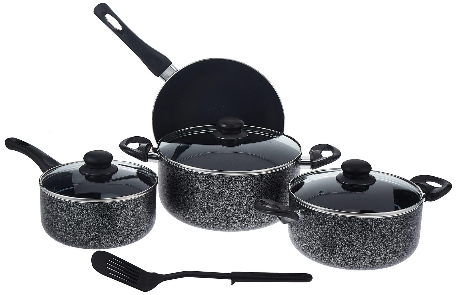 Limitless Aluminum Nonstick Cookware Set 8 Pcs, Assorted Color