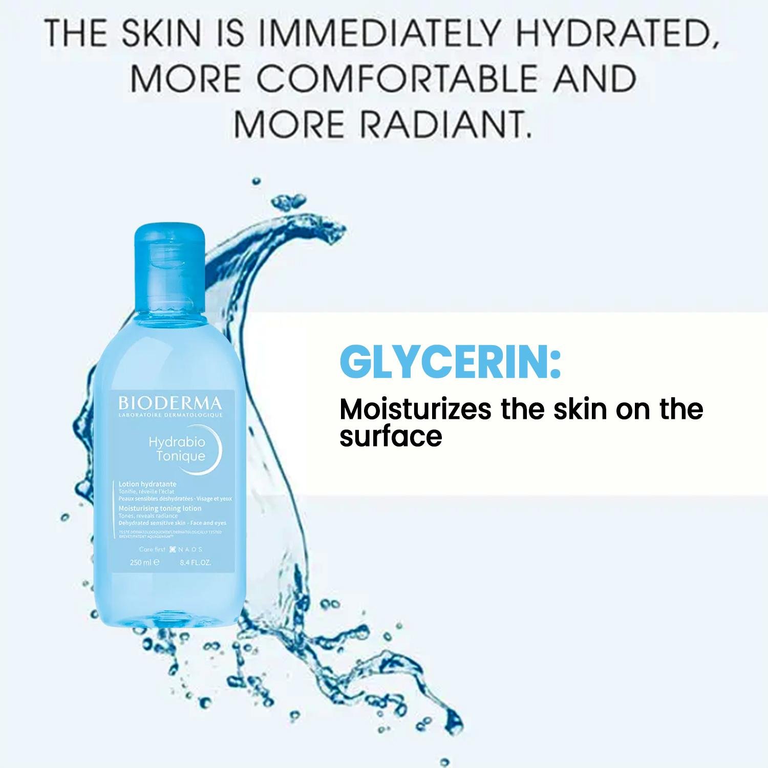 Bioderma Hydrabio Tonique Moisturizing Toning Lotion For Dehydrated Skin, 250ml