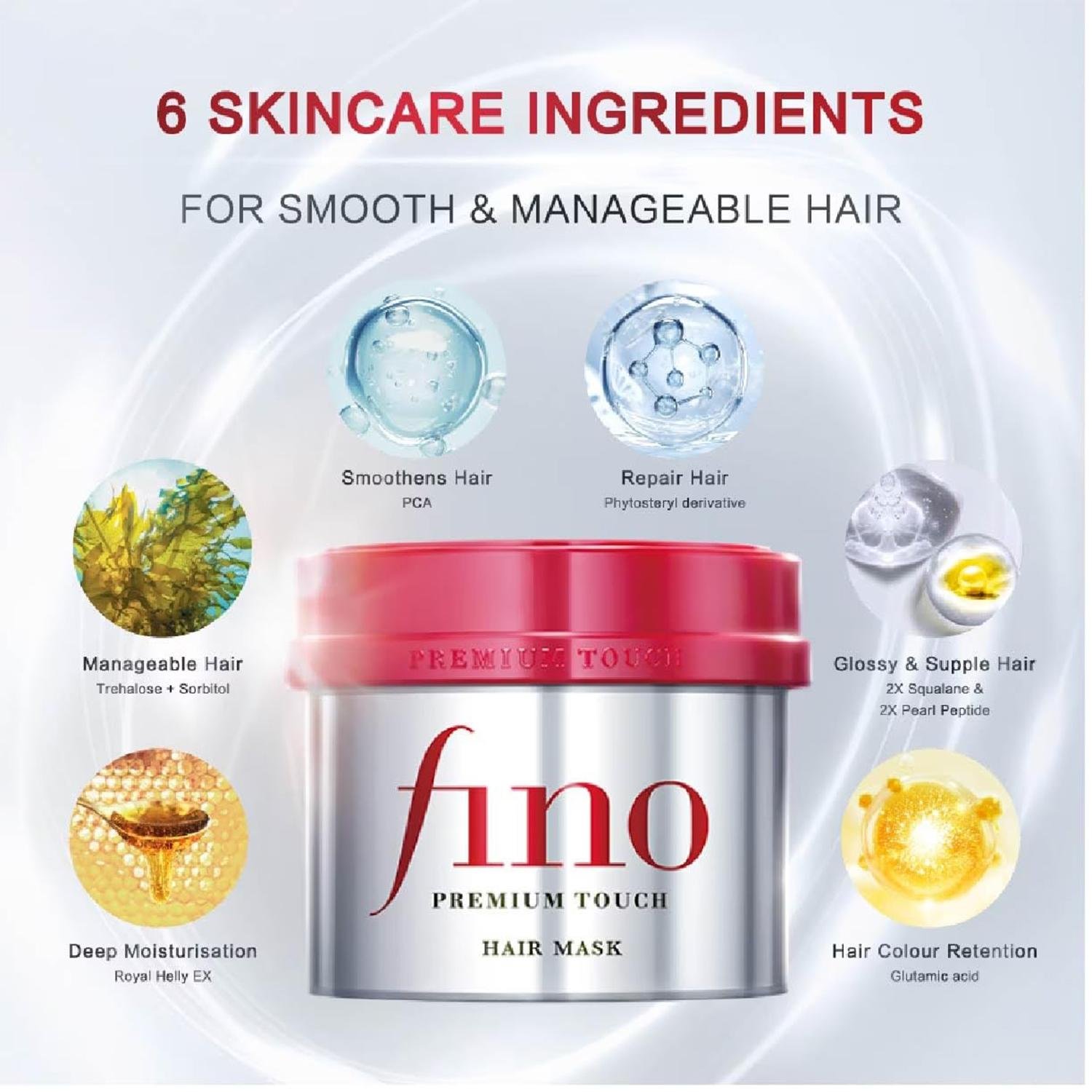 Fino Shiseido Premium Touch Hair Mask, 8.11 Ounce