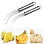 Limitless Knife for Vegetable and Fruit with Stainless Steel Blade, Versatile Cutting, Modern Design, Comfortable Grip 2PC (SILVER)