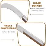 Limitless Knife for Vegetable and Fruit with Stainless Steel Blade, Versatile Cutting, Modern Design, Comfortable Grip 2PC (SILVER)